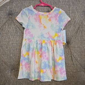 Cat & Jack Pastel Tie-Dye Kids Dress
